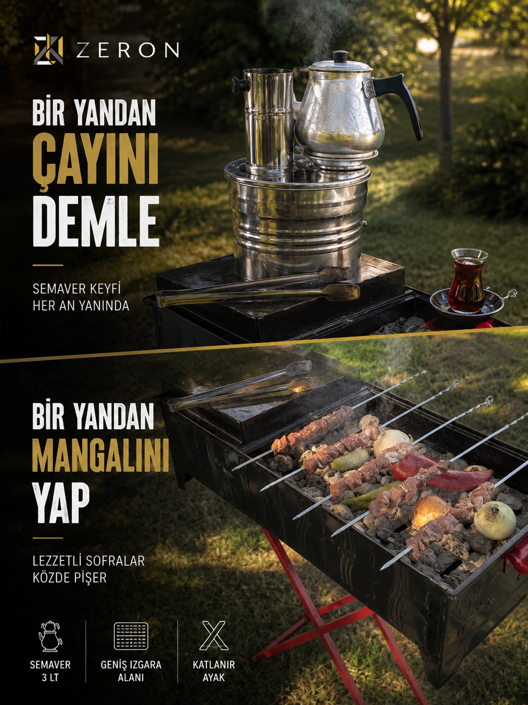 ZERON Semaverli Mangal Seti