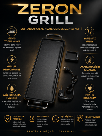 ZERON Gurme Grill Ocakbaşı Elektrikli Izgara