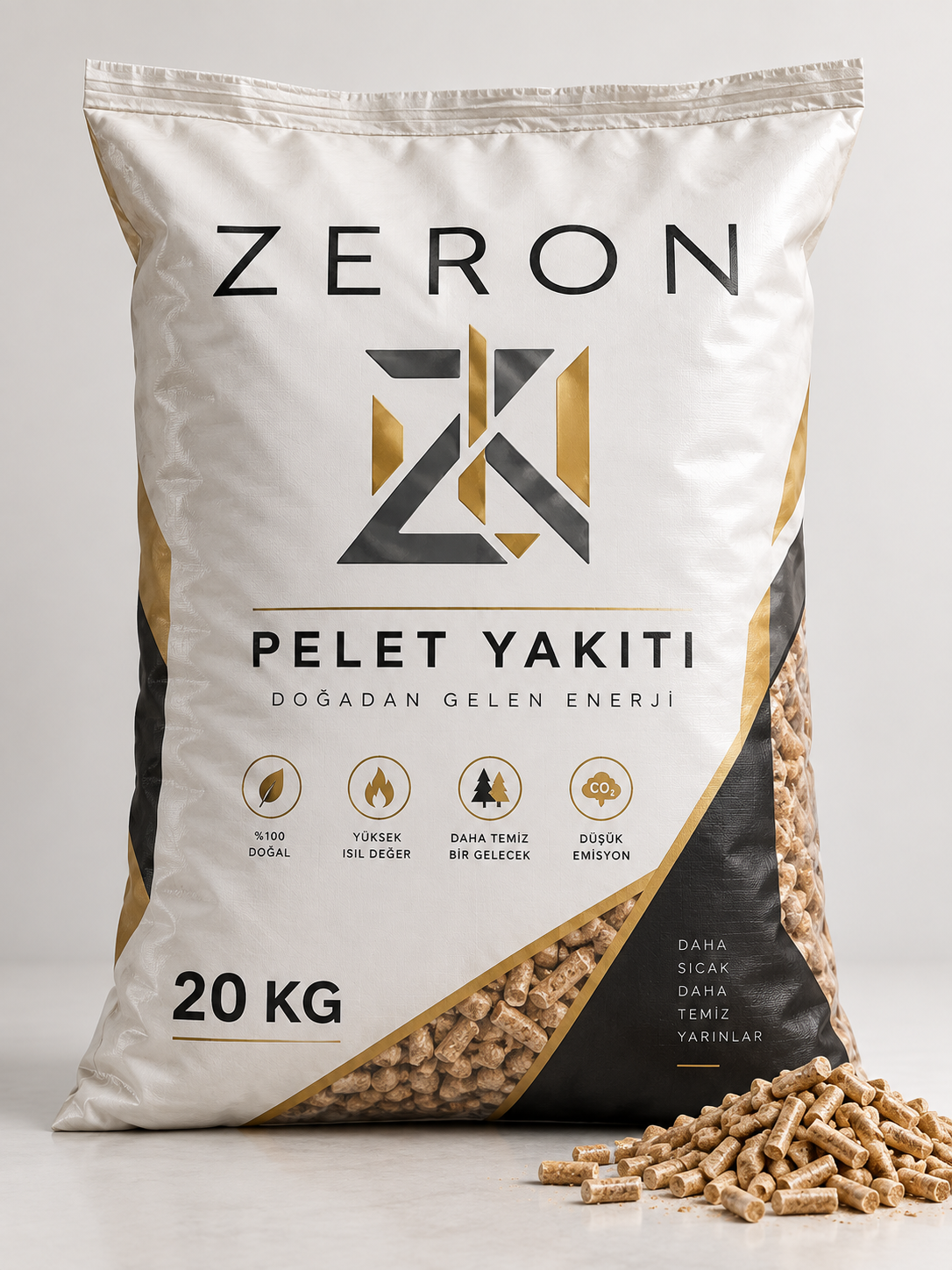 ZERON Doğal Pelet Yakıtı - 20 KG