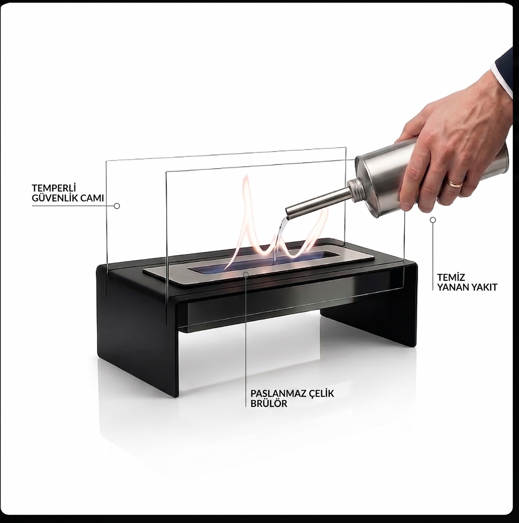 LuxFlame Bioethanol Şömine