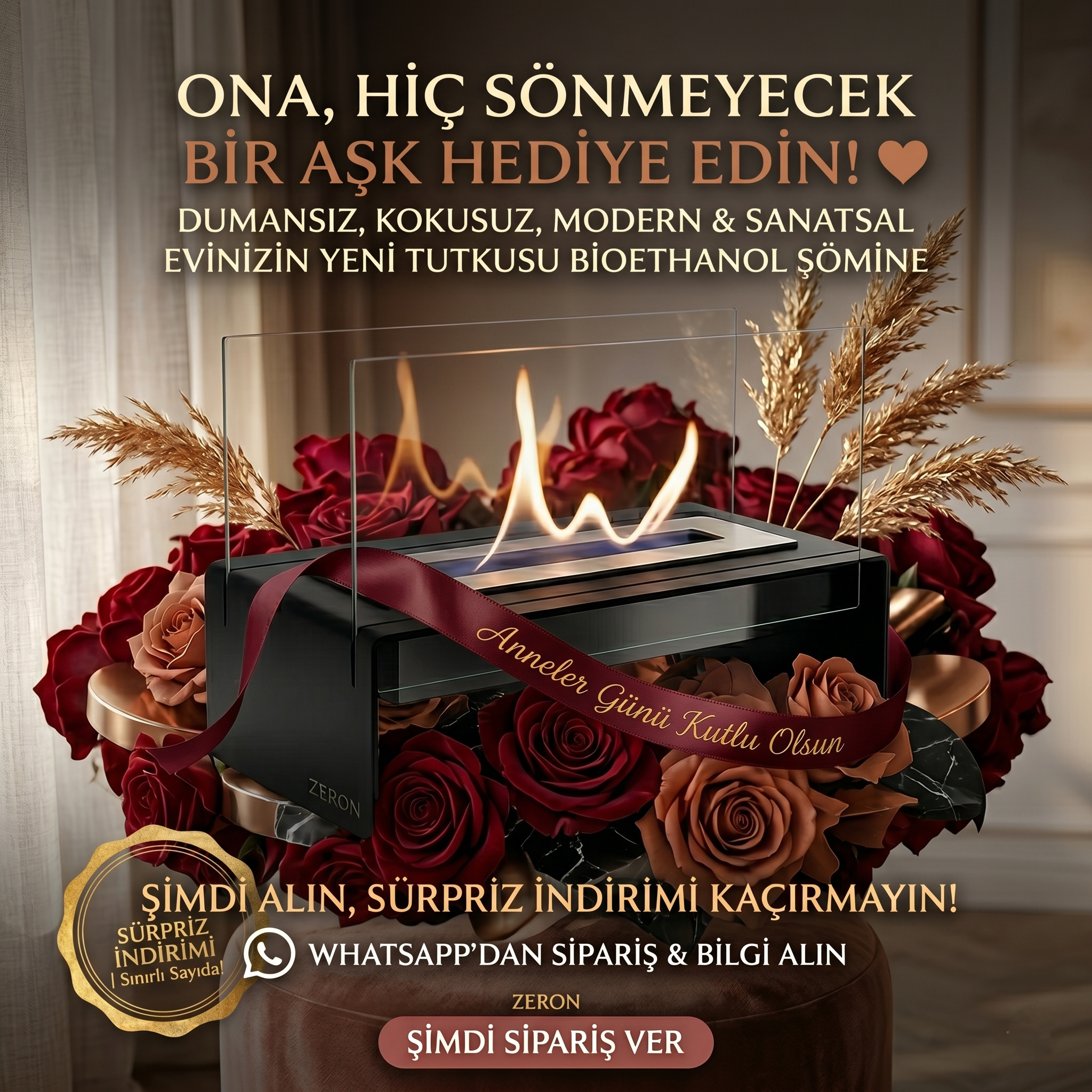 LuxFlame Bioethanol Şömine
